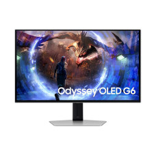 SAMSUNG Odyssey OLED G6 G61D Gaming Monitor, 27" QHD OLED Display, 240Hz Refresh Rate, 0.03ms (GtG) Response Time, AMD FreeSync Premium Pro Technology, Silver | LS27DG612SMXUE